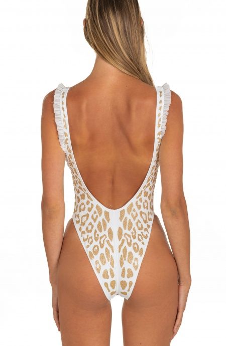 Pin Up Stars Costume Intero Olimpionico Maculato Lurex In Saldo