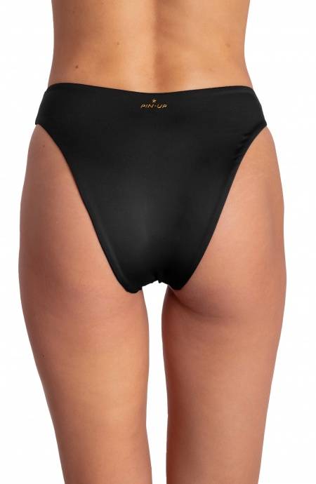 Pin Up Stars SLIP BIKINI VITA ALTA SGAMBATO TINTA UNITA Moda