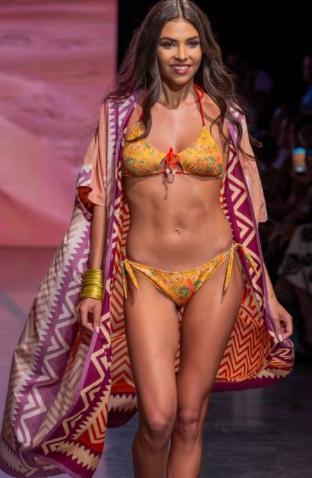 Pin Up Stars TOP BIKINI TRIANGOLO IMBOTTITO CON CONCHIGLIE STAMPA FLOWER BIRD Pezzi Unici