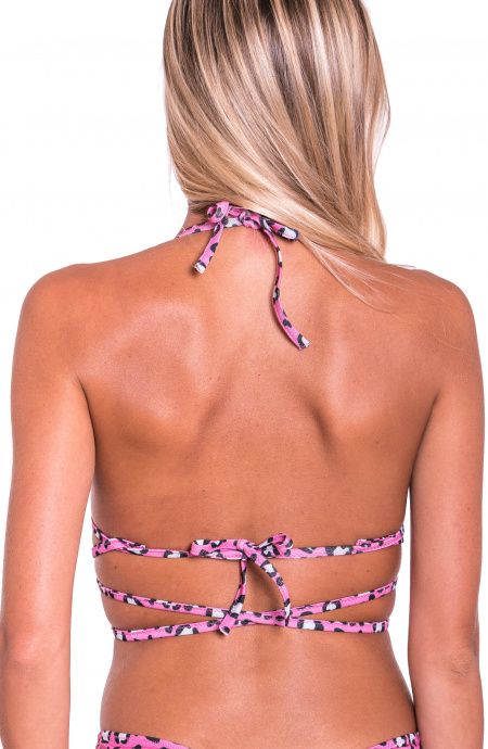 Pin Up Stars Top Bikini Triangolo Imbottito Fisso Push-Up Cuore Matto Fino Al -60%
