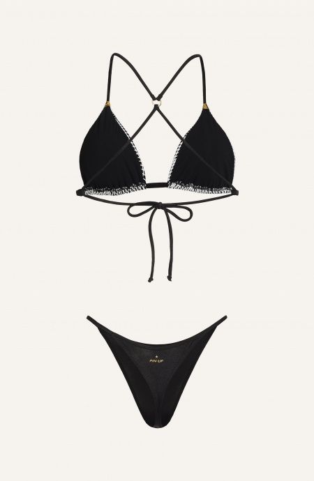 Pin Up Stars Bikini Triangolo Imbottito Slip Perizoma Rete Strass Offerte
