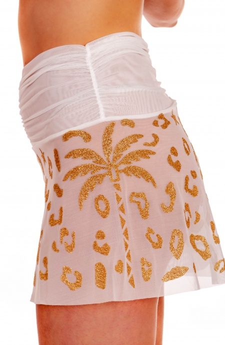 Pin Up Stars Short Maculato Lurex e Tulle In Linea