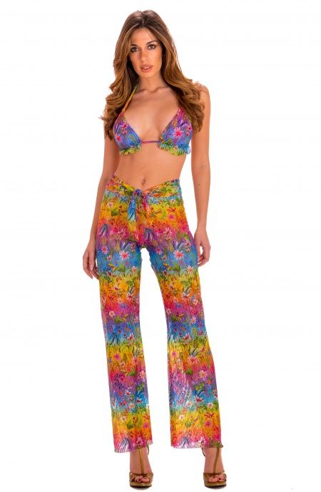 Pin Up Stars Pantalone Flower Rainbow Soddisfazione Garantita