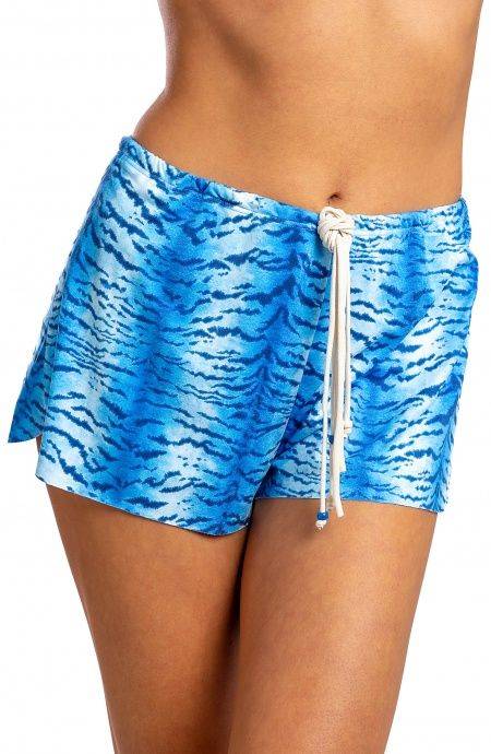 Pin Up Stars Short Simil Suade Stampa Tigre Online