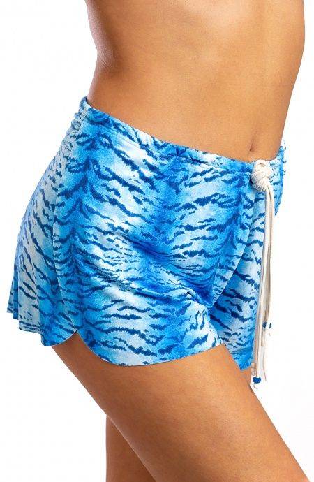 Pin Up Stars Short Simil Suade Stampa Tigre Online