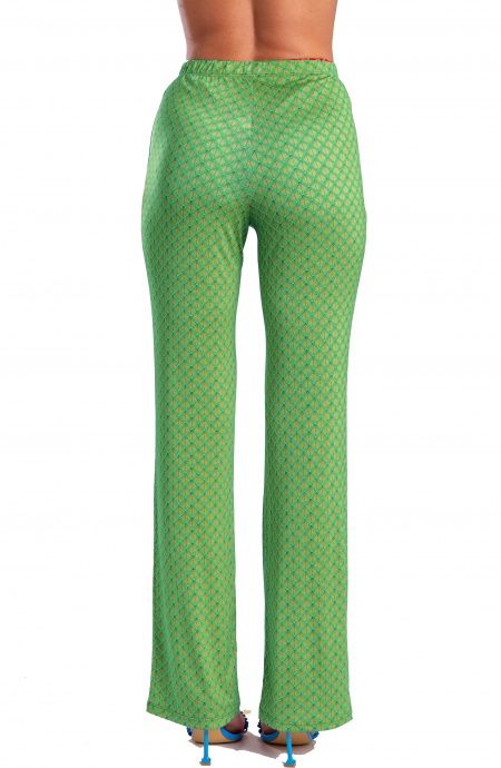 Pin Up Stars Pantalone in Jersey Stampa Squame In Vendita