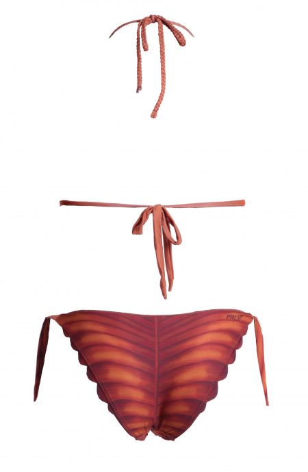 Pin Up Stars Bikini Triangolo Imbottito Foglia In Lycra Riciclata Qualità