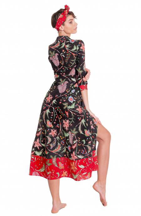 Pin Up Stars Chemisier Stampa Camaleonte Nuovo