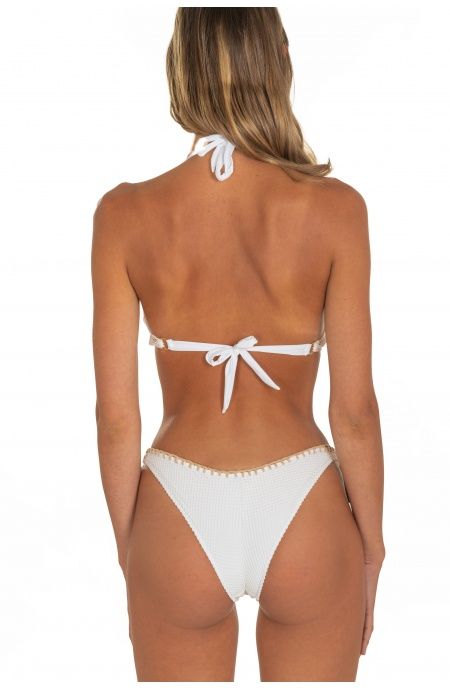 Pin Up Stars Bikini Balconcino Con Ferretto Slip Brasiliana Ricamo Punto Cavallo Tinta Unita Rete Vendite Flash