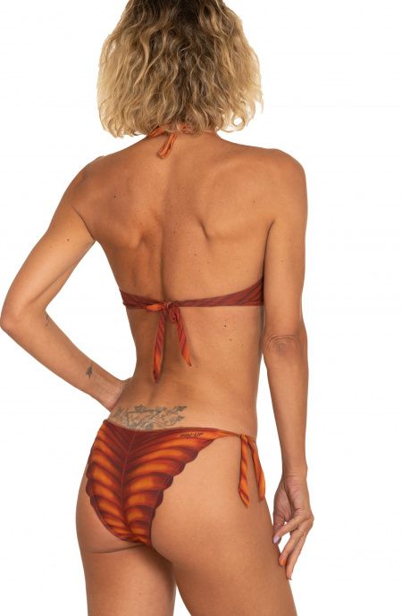 Pin Up Stars Bikini Balconcino Con Ferretto Foglia In Lycra Riciclata In Linea