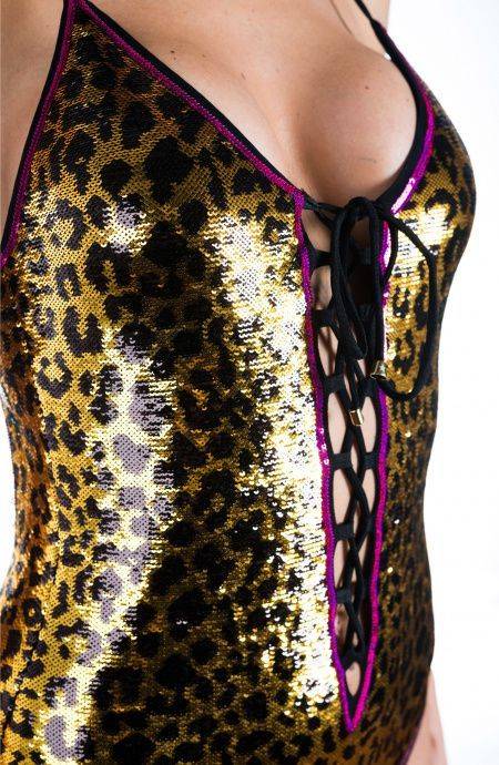 Pin Up Stars Costume Intero Full Paillettes Macula Fino Al -60%