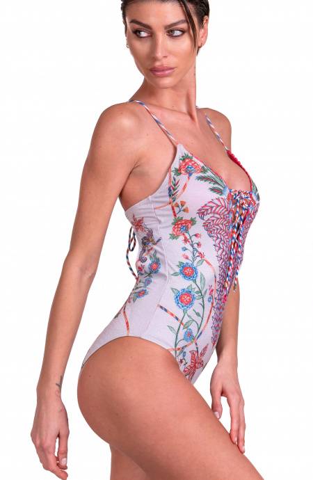 Pin Up Stars Costume Da Bagno Intero Incrociato Camaleonte In Vendita