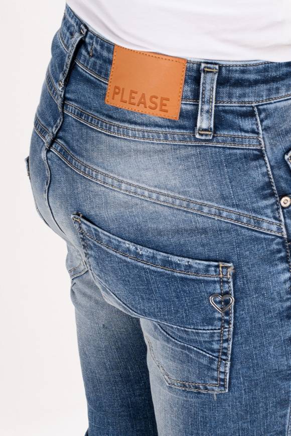Please Jeans Please - Jeans P78 PVI - Blu Denim Liquidazione