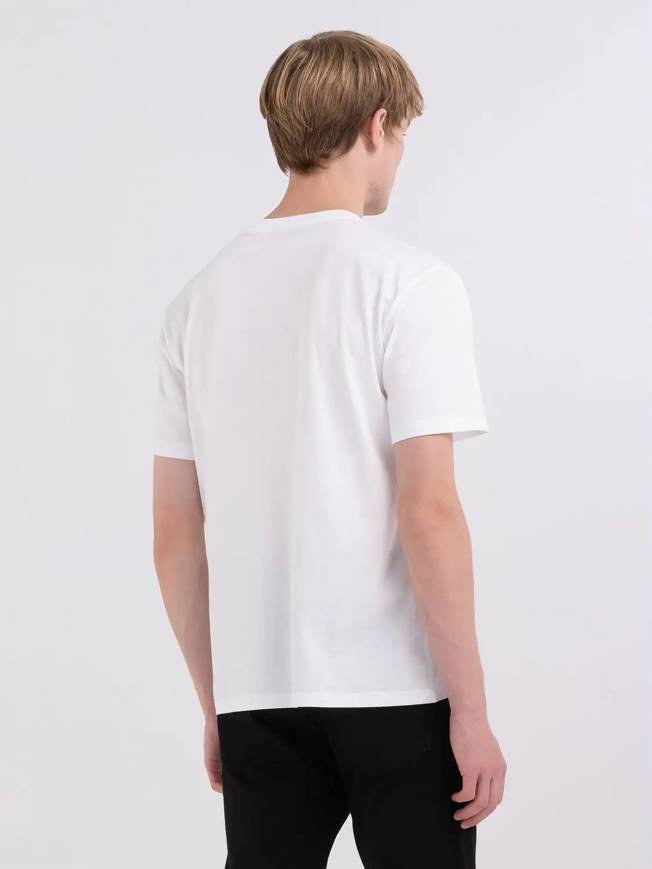 Please Jeans REPLAY T-SHIRT - M67 660 - WHITE Vendita Economica