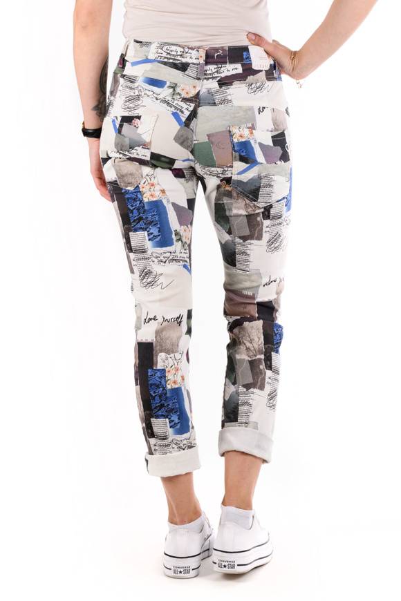 Please Jeans Please LIMITED EDITION - Pantaloni P78 C20 - Multicolor In Linea