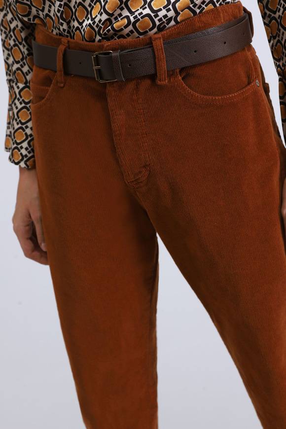 Please Jeans PLEASE CORD PANTS - P2T N3N - BRUCIATO 23 Promozione Limitata
