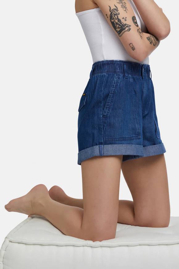 Please Jeans GAS FRANCESCA SHORTS - BLUE Spedizione Gratuita