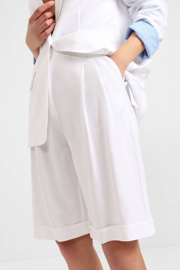 Please Jeans PLEASE BERMUDA SHORTS - D0H 000 - WHITE Vendite Flash