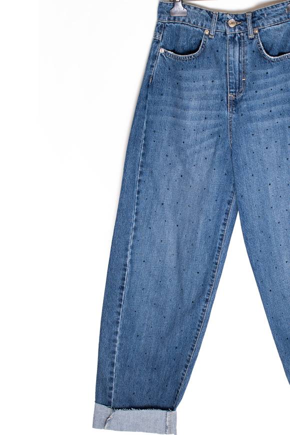 Please Jeans VICOLO DENIM JEANS GLITTER - DB5 191 - BLUE DENIM Fino Al -60%