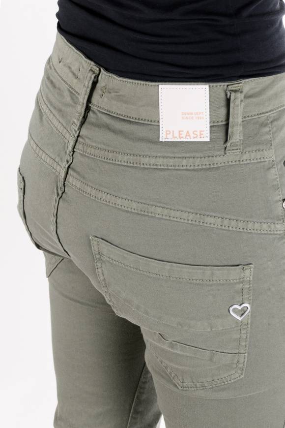 Please Jeans PLEASE - PANTALONI P78 N3N - MILITARE Hotsell
