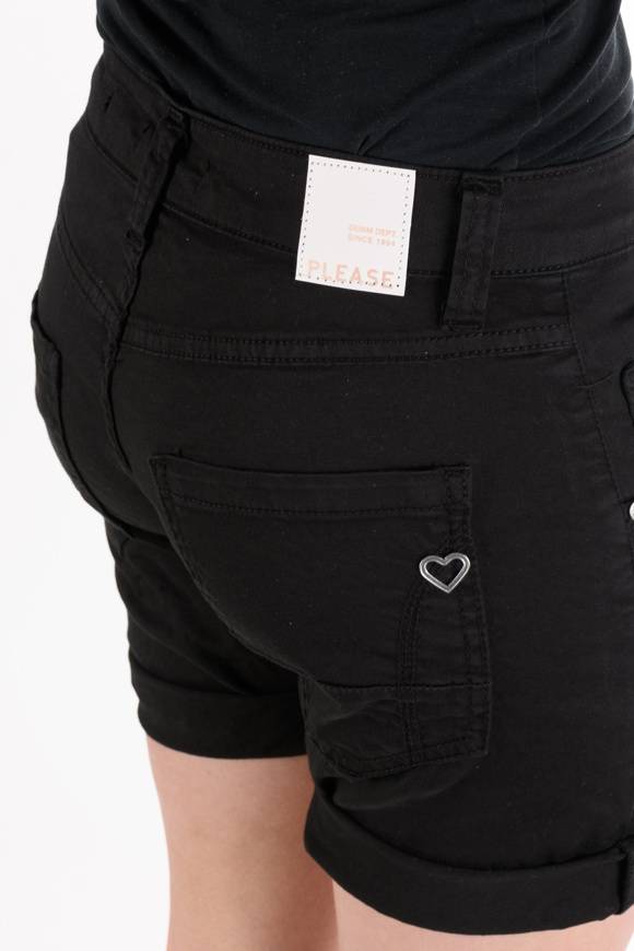 Please Jeans PLEASE – SHORTS P88 N3N - NERO Vendita Economica