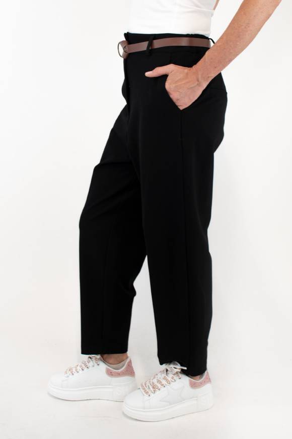 Please Jeans PLEASE TROUSERS - P2W 000 - BLACK Promozione