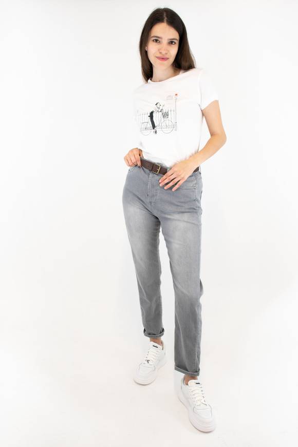 Please Jeans PLEASE T-SHIRT - T76 323 - WHITE Qualità Garantita
