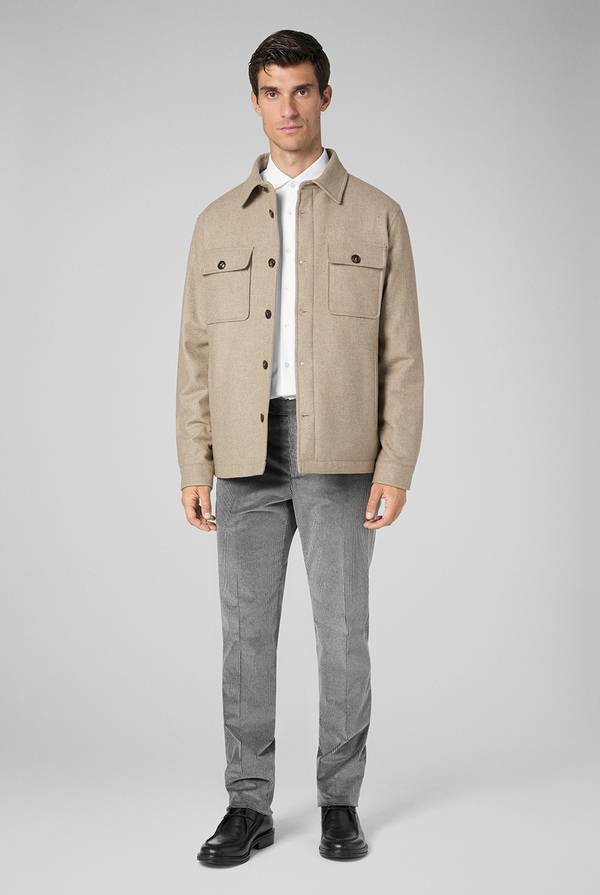 Pull Pal Zileri Pantaloni in velluto corduroy e lana Vendita Calda