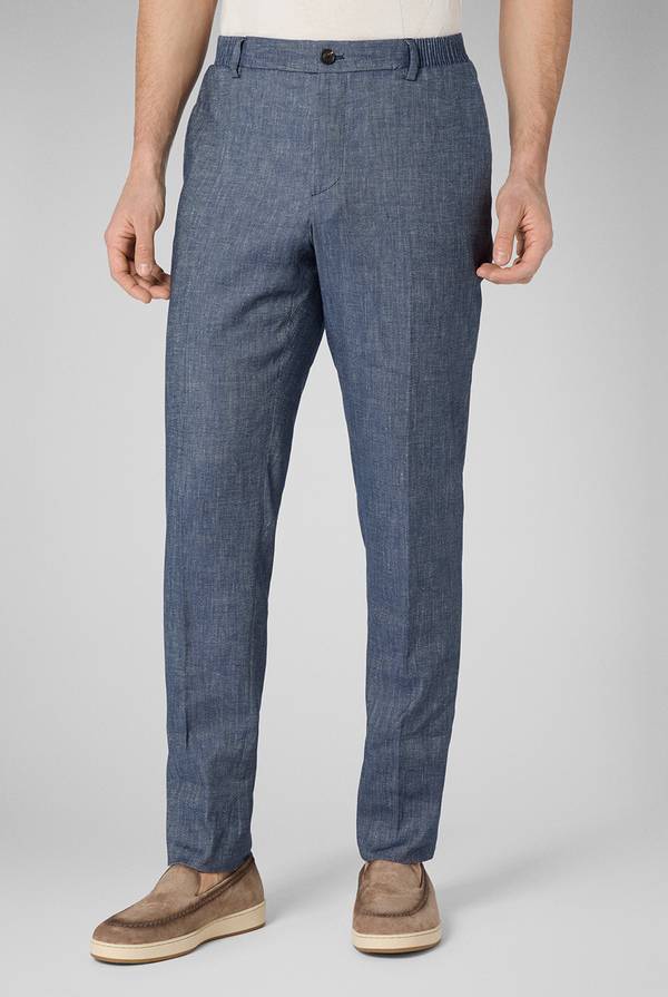Pull Pal Zileri Pantalone in lino e cotone stretch Sconto di tempo limitato