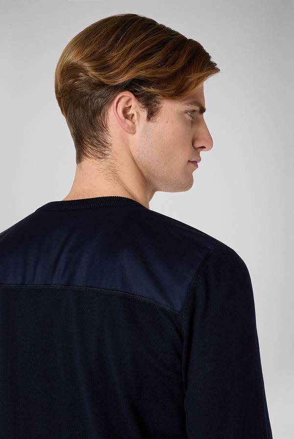 Pull Pal Zileri Girocollo in lana con dettagli in nylon Fino al 50% di sconto