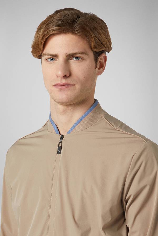 Pull Pal Zileri Bomber in soft shell color tortora In Saldo