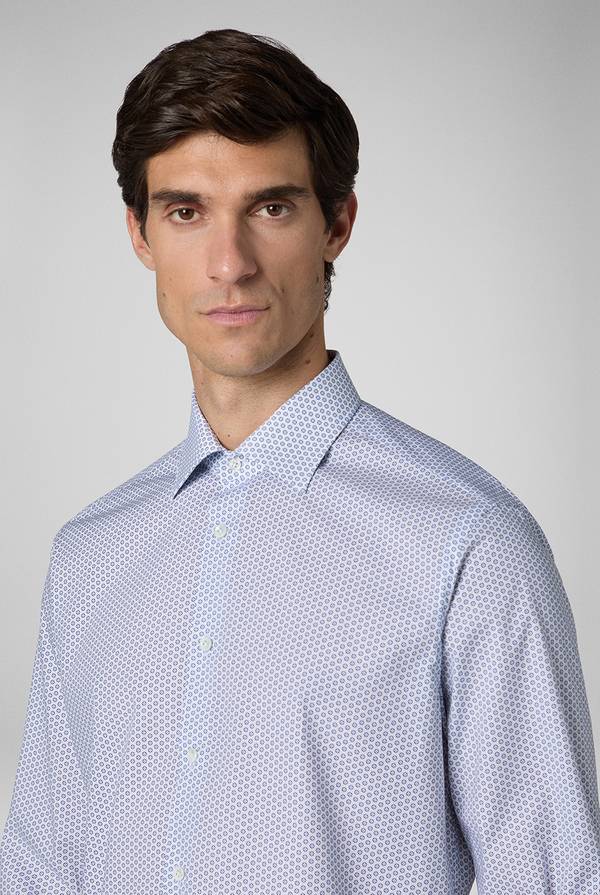 Pull Pal Zileri Camicia in puro cotone con stampa circolare In Linea