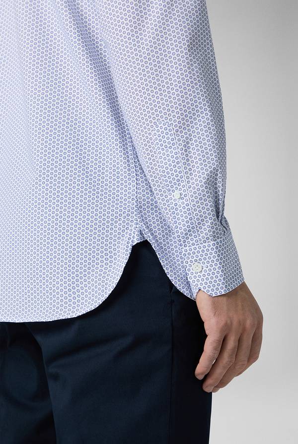 Pull Pal Zileri Camicia in puro cotone con stampa circolare In Linea