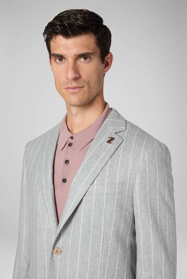 Pull Pal Zileri Abito Vicenza gessato in pura lana Online