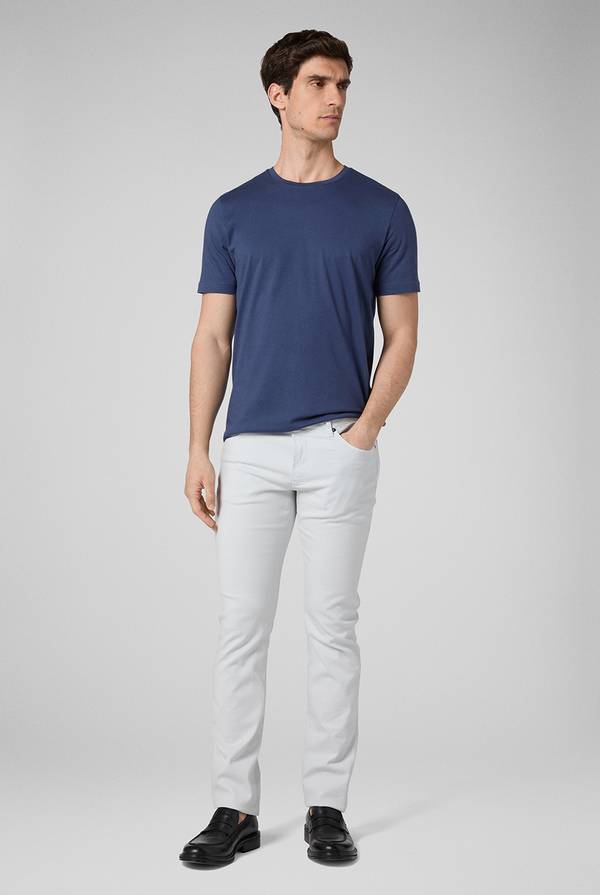 Pull Pal Zileri T-Shirt in cotone nel colore blu Vendita Economica