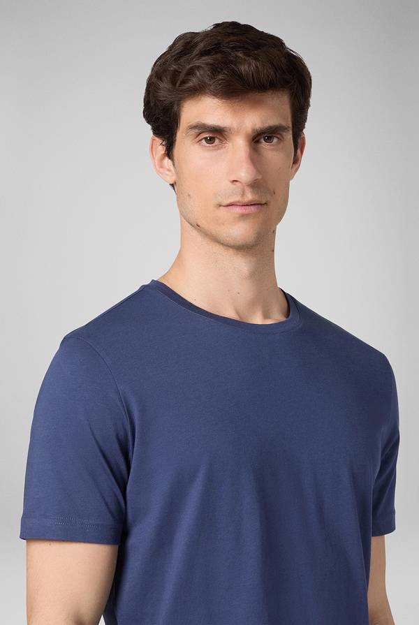 Pull Pal Zileri T-Shirt in cotone nel colore blu Vendita Economica