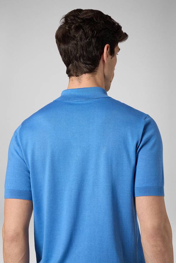 Pull Pal Zileri Polo in maglia di lana e seta Saldi Di Fabbrica