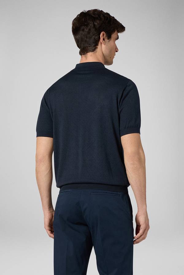 Pull Pal Zileri Polo jacquard con monogramma pz Vendite Flash