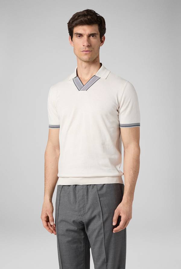 Pull Pal Zileri Polo con finiture millerighe Offerte stagionali