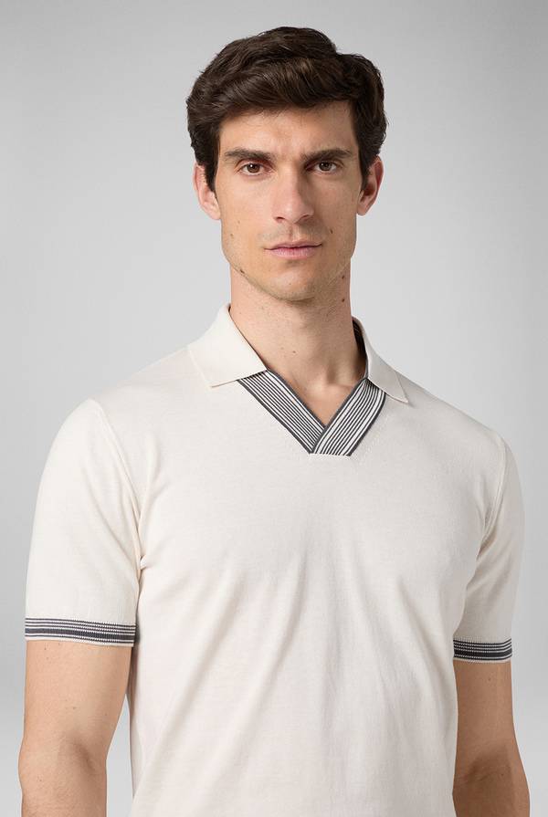 Pull Pal Zileri Polo con finiture millerighe Offerte stagionali