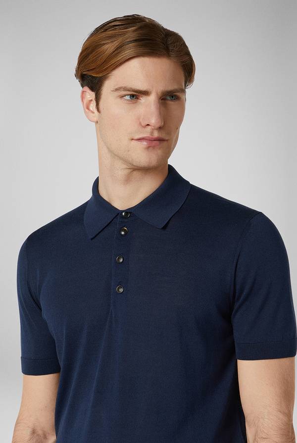 Pull Pal Zileri Polo in maglia di seta e cotone Italia