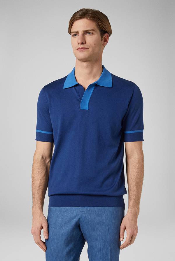 Pull Pal Zileri Polo in maglia con dettagli a contrasto 2025