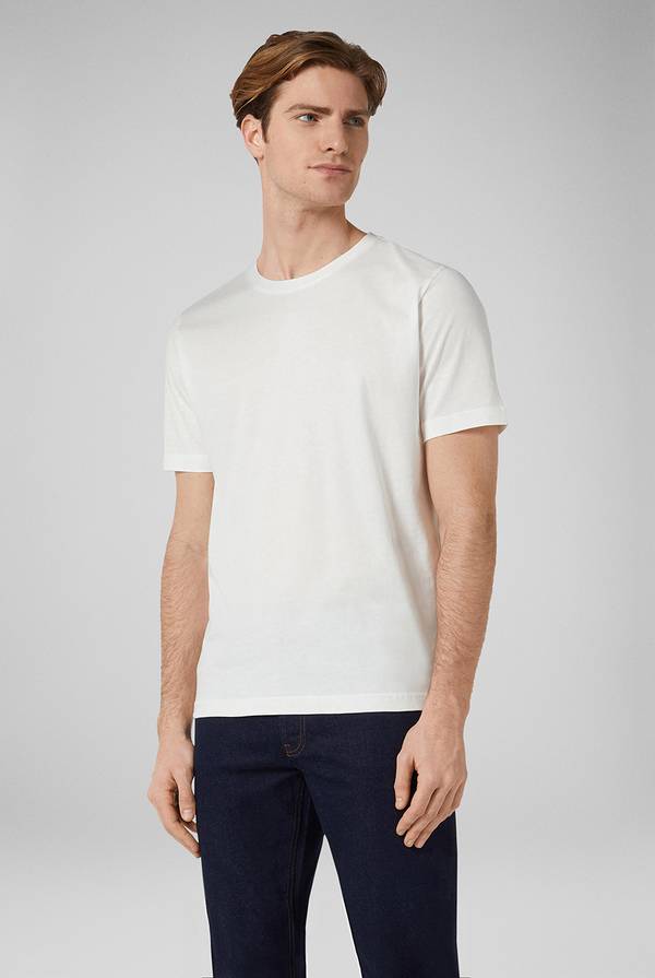 Pull Pal Zileri T-Shirt in cotone nel colore bianco In Linea