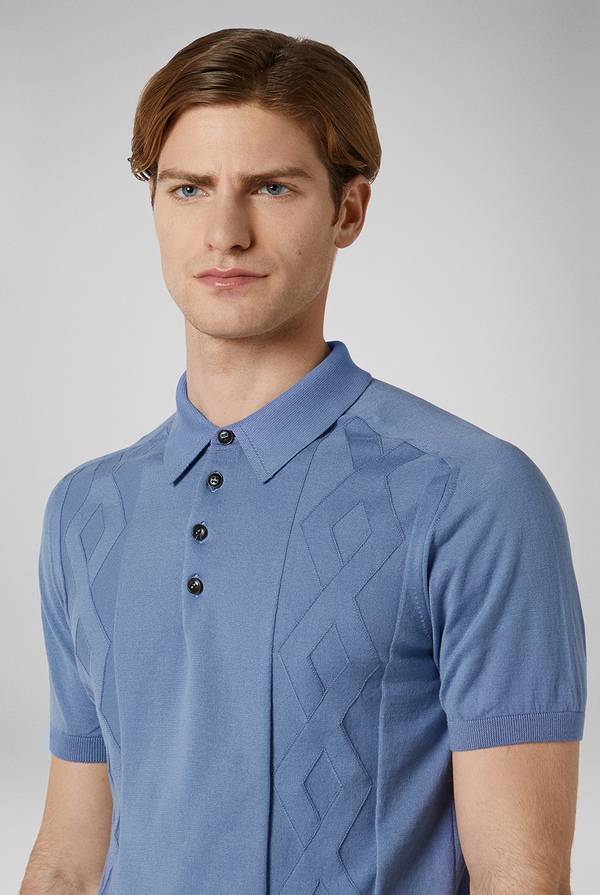 Pull Pal Zileri Polo in maglia con calati Nuovo