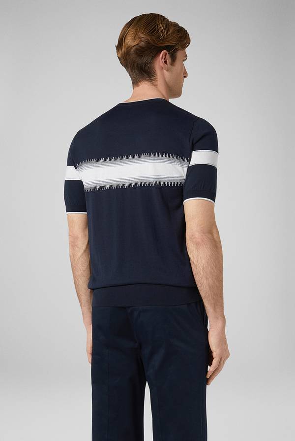 Pull Pal Zileri Maglia girocollo in seta e cotone Pezzi Unici