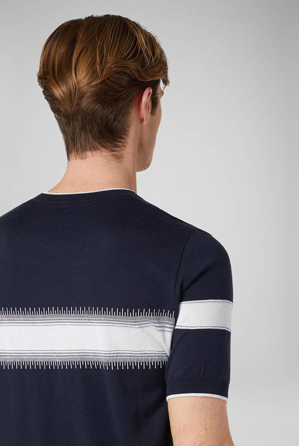 Pull Pal Zileri Maglia girocollo in seta e cotone Pezzi Unici