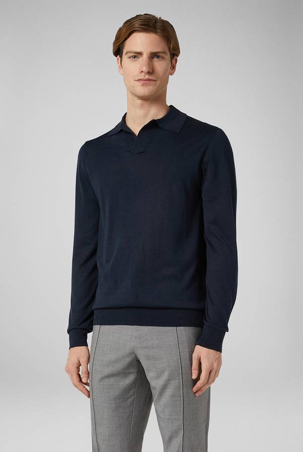 Pull Pal Zileri Polo in maglia a maniche lunghe Consegna Veloce