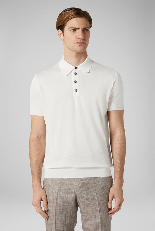Pull Pal Zileri Polo in maglia di seta e cotone Promozione Limitata