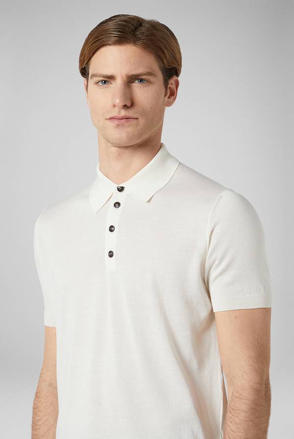 Pull Pal Zileri Polo in maglia di seta e cotone Promozione Limitata