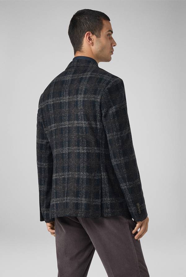 Pull Pal Zileri Giacca blu navy con motivo macro check Offerta